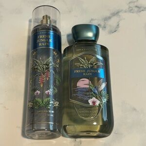 Bath & Body Works Fresh Jungle Rain Set - Blue